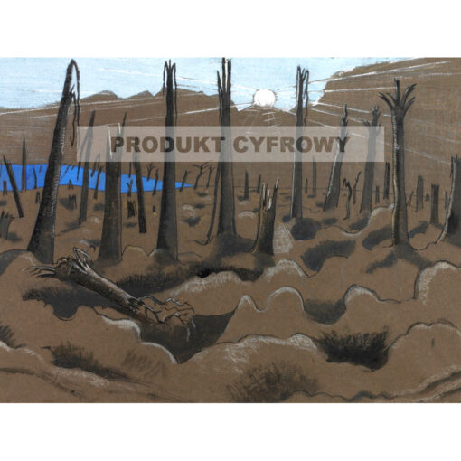 Paul Nash Wschód słońca Inverness Corpse — produkt cyfrowy do pobrania