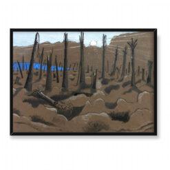 Paul Nash Wschód słońca Inverness Corpse 70×50