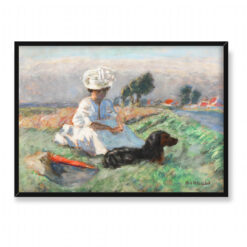 Pierre Bonnard Kobieta z psem 70×50
