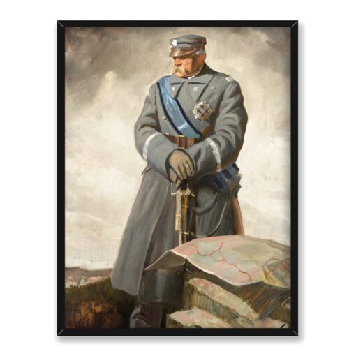 Stefan Norblin Józefa Piłsudski Portret Marszałka Józefa Piłsudski 30x40 w RAMIE