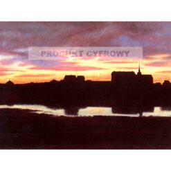 Thorarinn Thorlaksson Zachód słońca nad Tjornin — produkt cyfrowy do pobrania