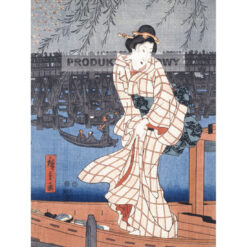 Utagawa Hiroshige Wieczór na rzece Sumida — produkt cyfrowy do pobrania