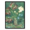 Vincent van Gogh Butelka z piwoniami i niebieskim delphinium 50×70