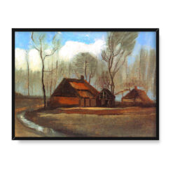 Vincent van Gogh Domy wiejskie wśród drzew 40×30 w RAMIE