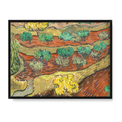 Vincent van Gogh Drzewa oliwne na zboczu góry 40×30
