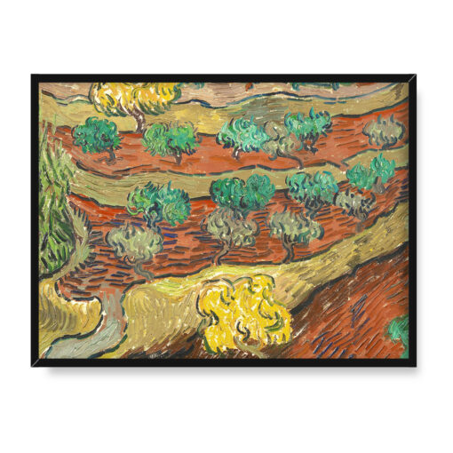 Vincent van Gogh Drzewa oliwne na zboczu góry 40x30