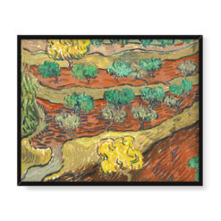 Vincent van Gogh Drzewa oliwne na zboczu góry 50×40