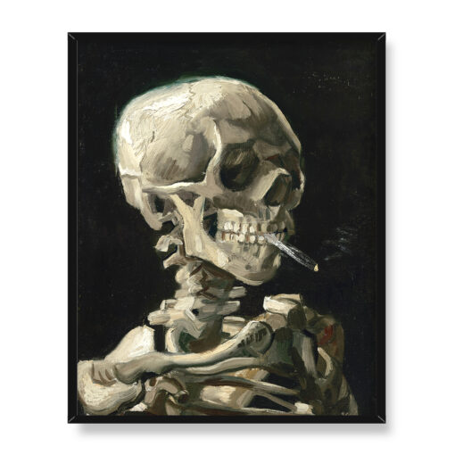 Vincent van Gogh Głowa szkieletu z palącym się papierosem 40x50 w RAMIE