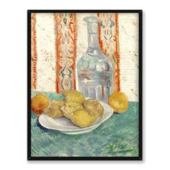 Vincent van Gogh Karafka i spodek z owocami cytrusowymi 30×40