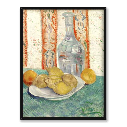 Vincent van Gogh Karafka i spodek z owocami cytrusowymi 30x40