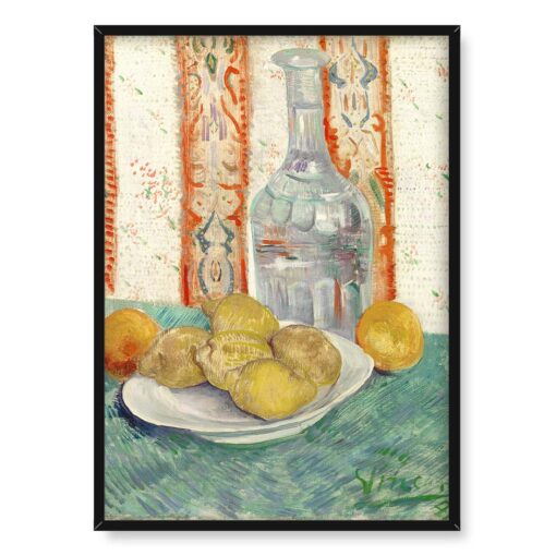 Vincent van Gogh Karafka i spodek z owocami cytrusowymi 50x70