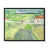 Vincent van Gogh Krajobraz z powozem i pociągiem w tle 50×40