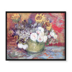 Vincent van Gogh Kwiaty w zielonym wazonie 50×40