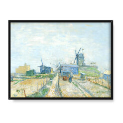 Vincent van Gogh Ogrody kuchenne na Montmartre 40×30