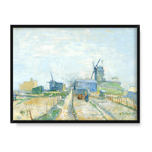 Vincent van Gogh Ogrody kuchenne na Montmartre 40x30 w RAMIE