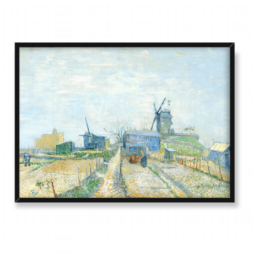 Vincent van Gogh Ogrody kuchenne na Montmartre 70x50