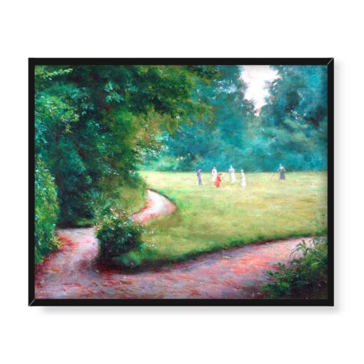 Władysław Podkowiński Gra w krokieta 50x40