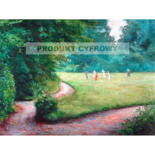 Władysław Podkowiński Gra w krokieta — produkt cyfrowy do pobrania