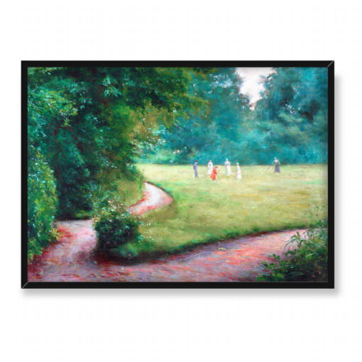 Władysław Podkowiński Gra w krokieta 70x50