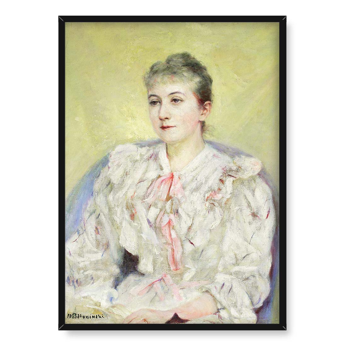 Władysław Podkowiński Portret kobiety 50x70