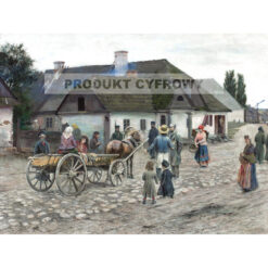 Władysław Podkowiński Ulica w Siennicy — produkt cyfrowy do pobrania