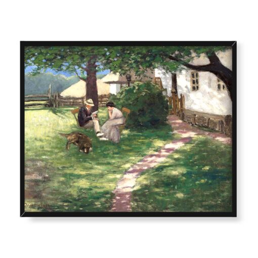 Władysław Podkowiński W ogrodzie 2 50x40