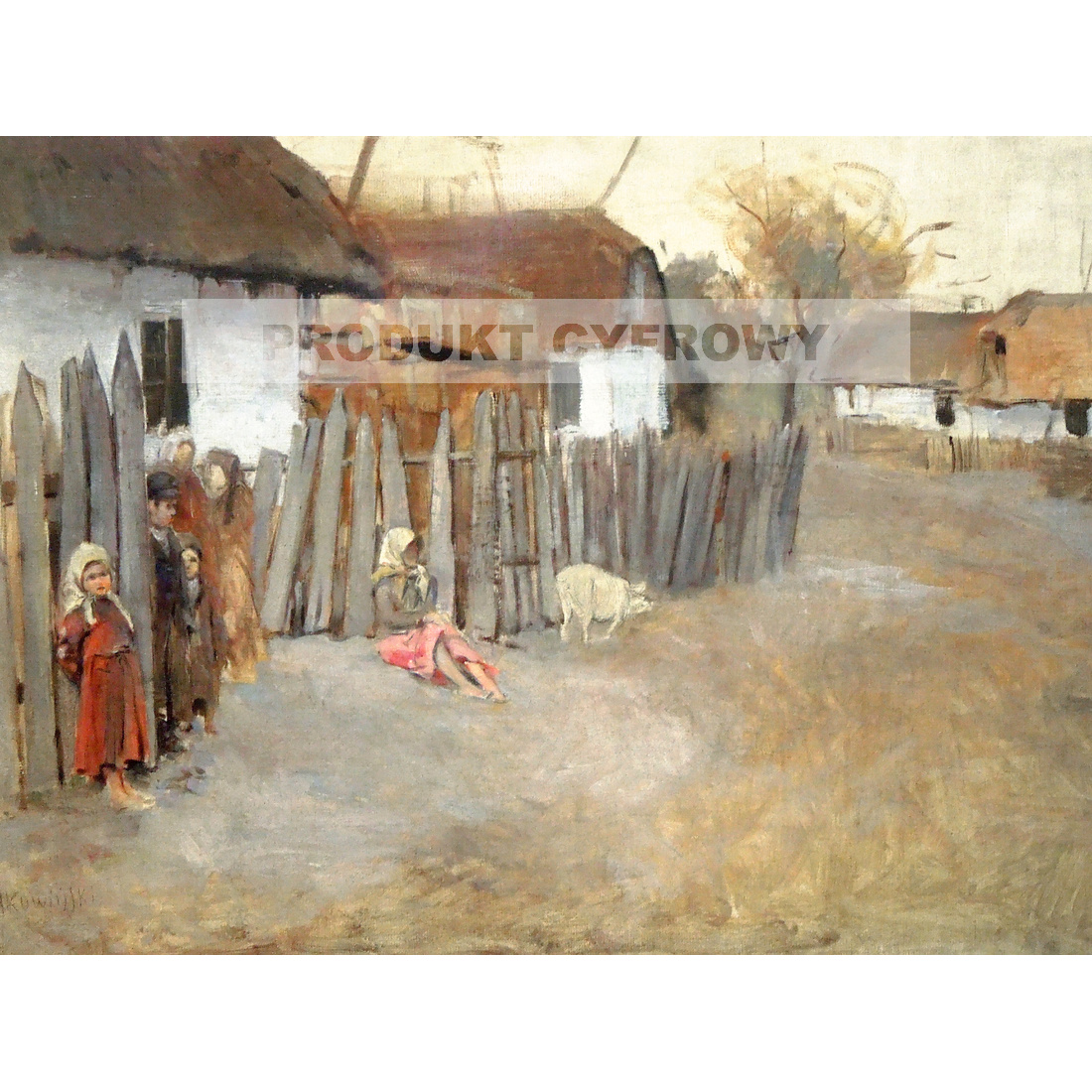 Władysław Podkowiński Wieś — produkt cyfrowy do pobrania