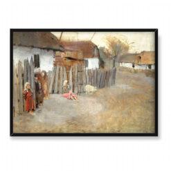 Władysław Podkowiński Wieś 70×50