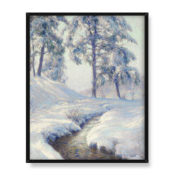 Walter Launt Palmer Zimowy pejzaż 40×50 w RAMIE