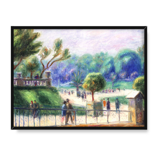 William James Glackens Balustrada Ogrody Luksemburskie 40x30