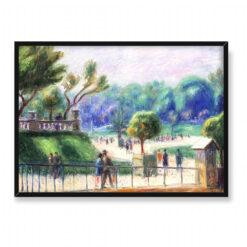 William James Glackens Balustrada Ogrody Luksemburskie 70×50