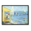 William James Glackens Żółta łaźnia i żaglówka Bellport Long Island 70×50