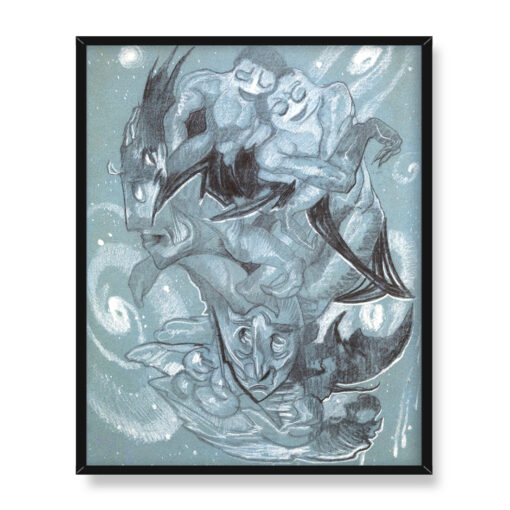 Witkacy Kastor i Polluks Gemini 40x50 w RAMIE