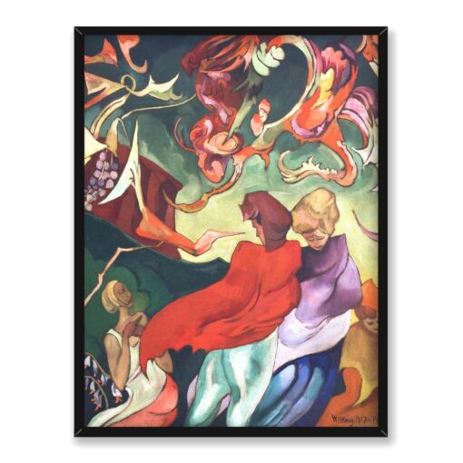 Witkacy Kompozycja z postaciami kobiecymi 30x40 w RAMIE