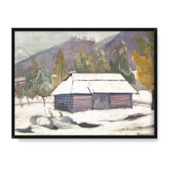 Witkacy Krajobraz przy rzece Liwiec 40×30