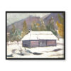 Witkacy Krajobraz przy rzece Liwiec 50×40
