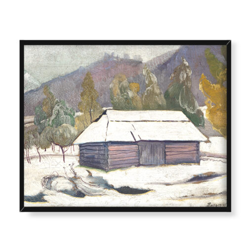 Witkacy Krajobraz przy rzece Liwiec 50x40