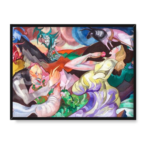 Witkacy Kuszenie Św Antoniego 40x30 w RAMIE