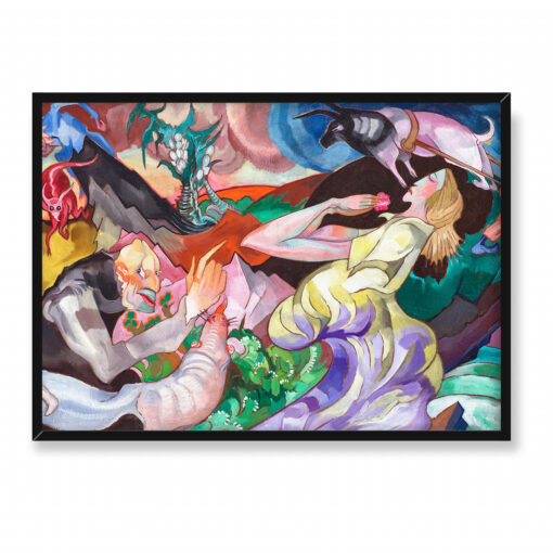 Witkacy Kuszenie Św Antoniego 70x50