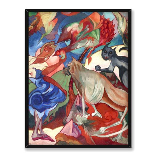 Witkacy Marysia i Burek 30x40 w RAMIE