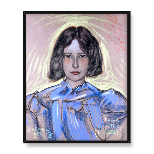 Witkacy Portret Anny Nawrockiej 1 40x50