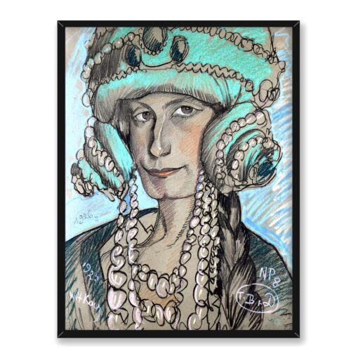 Witkacy Portret Marii Nawrockiej 30x40 w RAMIE