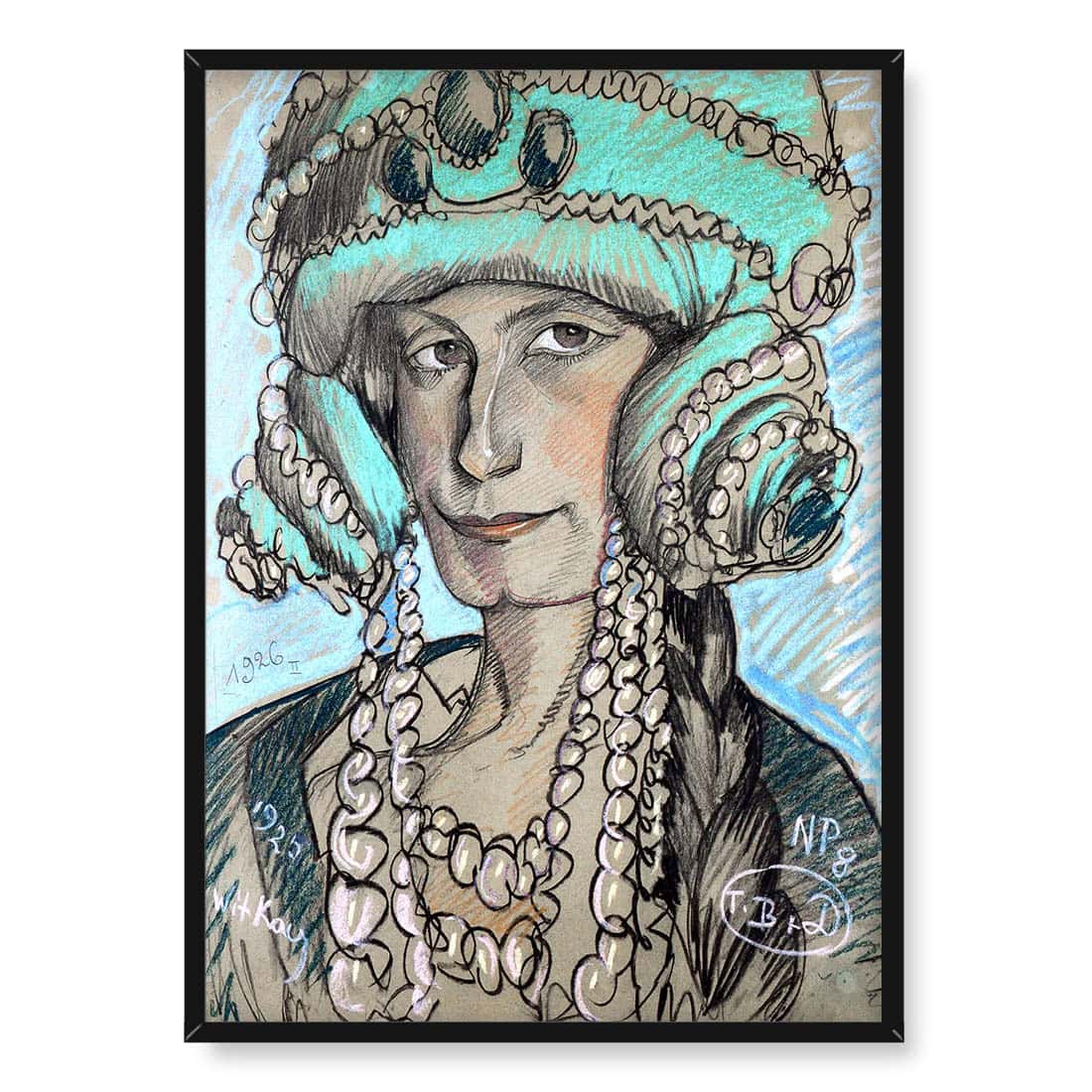 Witkacy Portret Marii Nawrockiej 50x70