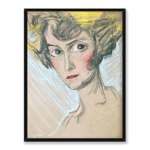 Witkacy Portret Modesty Zwolińskiej 1 30x40 w RAMIE