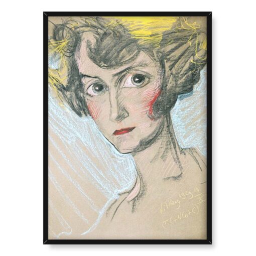 Witkacy Portret Modesty Zwolińskiej 1 50x70