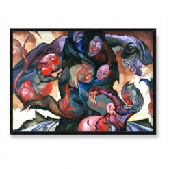 Witkacy Wizja z maskami 70×50