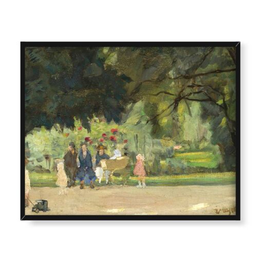 Witold Wojtkiewicz Planty Kraków 50x40 w RAMIE