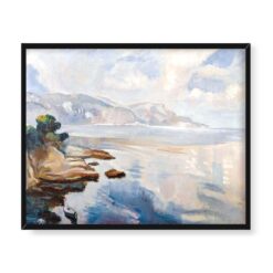Wojciech Weiss Obłoki odbijające się w morzu Cap Ferrat 50×40