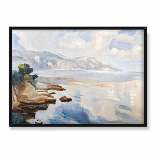 Wojciech Weiss Obłoki odbijające się w morzu Cap Ferrat 70x50