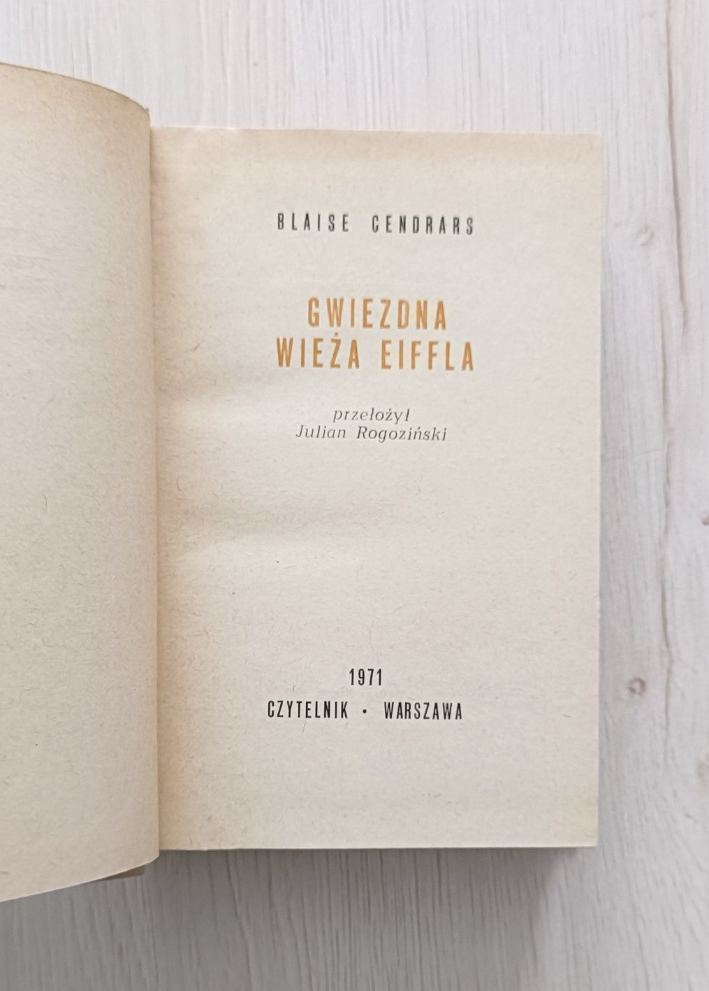 Gwiezdna wieża Eiffla Blaise Cendrars - obrazek 5